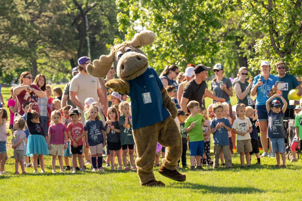 Marty the Moose - Salem Media at the Walk for Life
